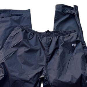 Helly Hansen Workwear Waterproof Pants XL NB70427R Black Poly Mesh Lined Utility